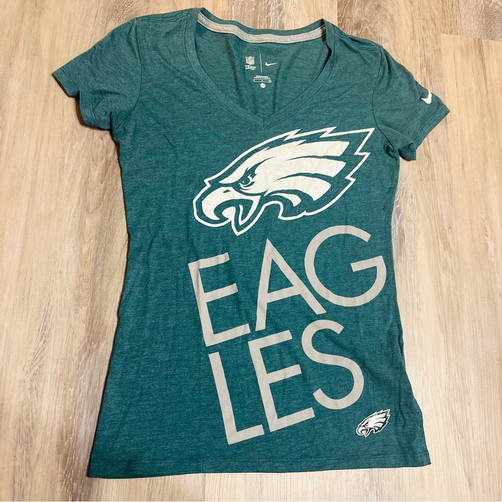Women’s Philadelphia Eagles V-Neck Full Length Tee by Nike